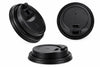 EarthDine Black Coffee Cup Lids – Secure Disposable Lids for Hot Beverages