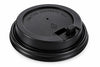 EarthDine Black Coffee Cup Lids – Secure Disposable Lids for Hot Beverages