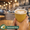 EarthDine 12oz Brown Ripple Wall Paper Cups, 500 Pack – Disposable Coffee & Beverage Cups for Hot & Cold Drinks
