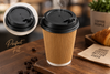 EarthDine Black Coffee Cup Lids – Secure Disposable Lids for Hot Beverages