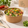 Premium Kraft Paper Salad Bowls – Eco-Friendly Disposable Food Bowls | Ideal for Salads, Takeaway & Catering