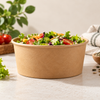 Premium Kraft Paper Salad Bowls – Eco-Friendly Disposable Food Bowls | Ideal for Salads, Takeaway & Catering
